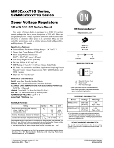 MM3ZxxxT1G Series, SZMM3ZxxxT1G Series Zener Voltage