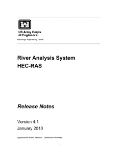 HEC-RAS 4.1 Release Notes