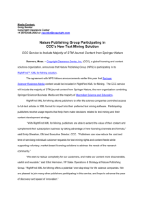 Nature Publishing Group - Copyright Clearance Center