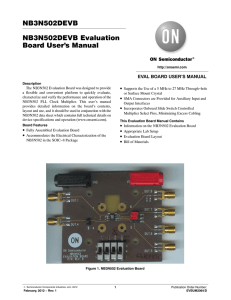 NB3N502DEVB Evaluation Board User`s Manual