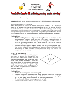 Penetration session: Dribbling, passing, shooting pt.2