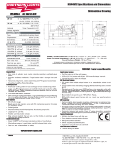 M944W3 Specifications and Dimensions M944W3
