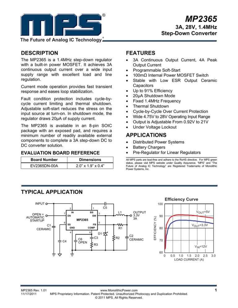 MP2365 - Monolithic Power System