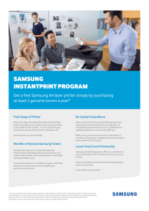 Samsung InstantPrint program