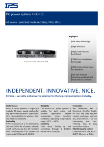 DC power system R-Force - International Power Supply