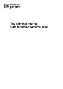 Criminal Injuries Compensation Scheme 2012