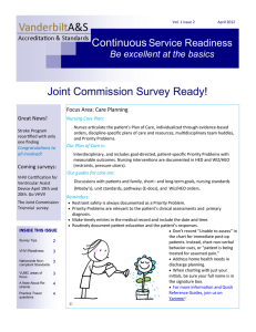 Joint Commission Survey Ready!