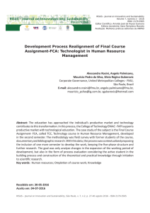 Development Process Realignment of Final Course Assignment-FCA