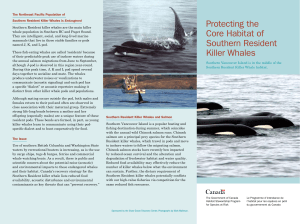 Protecting the Core Habitat of Southern Resident Killer Whales