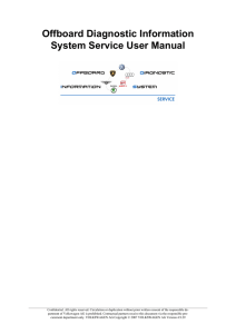 Offboard Diagnostic System Service User Manual