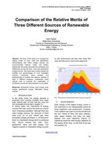Comparison of the Relative Merits of Three Different Sources