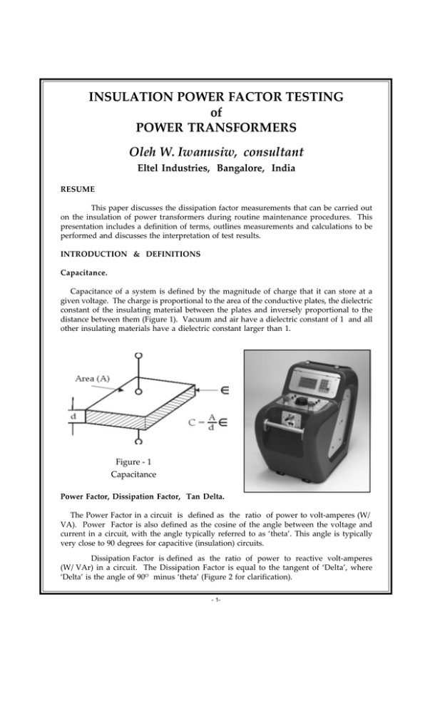 insulation-power-factor-testing-of-power