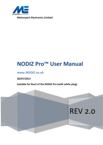 NODIZ Pro™ User Manual
