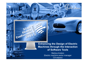 Enhancing the Design of Electric Machines through the - CD