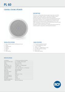 COAXIAL CEILING SPEAKER