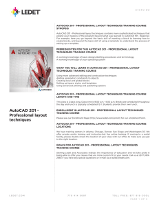 AutoCAD 201 - Professional layout techniques