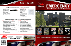 Sales Brochure - BRG Emergency MAss Notification