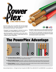 The PowerPlex Advantage - Advanced Digital Cable Inc.