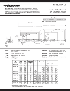Model 305A-LR Technical Sheet
