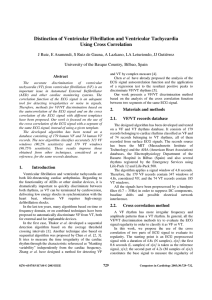 Distinction of Ventricular Fibrillation and Ventricular Tachycardia