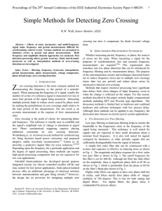 Zero Crossing Detection Methods in Industrial Electronics