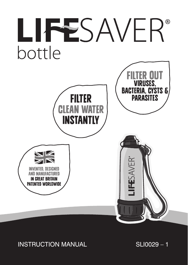 LIFESAVER bottle Instruction Manual