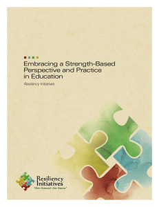 Embracing a Strength-Based Perspective and Practice in Education