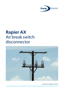 Rapier AX Air break switch disconnector