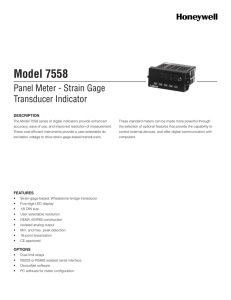 Model 7558 - Honeywell Test and Measurement Sensors