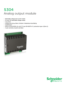 Analog output module