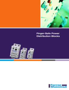 Finger-Safe Power Distribution Blocks