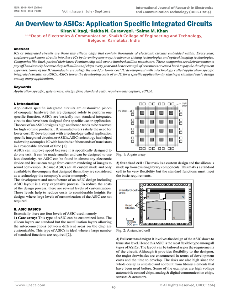 Application Specific Integrated Circuits