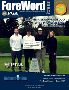 Latest Issue (5.6 MB download) - Pacific Northwest Section PGA