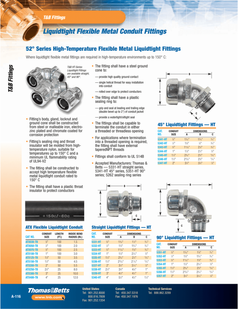 Liquidtight Flexible Metal Conduit Fittings