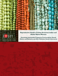 Reproductive Health of Urban American Indian and Alaska Native