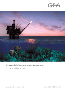 GEA Westfalia Separator seaprotectsolutions For the oil and gas