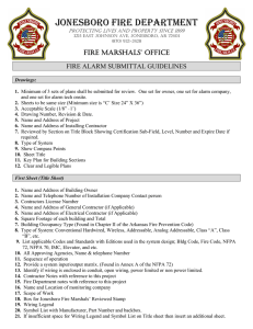 Fire Alarm Submittal Guidelines