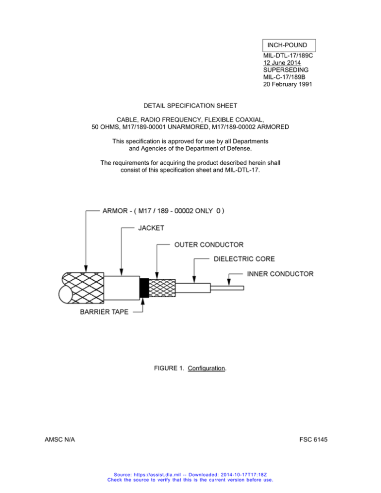 MILDTL17/189C 12 June 2014 SUPERSEDING MILC
