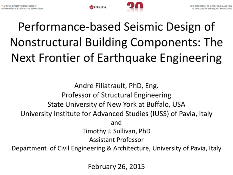 Performance-based Seismic Design Of Nonstructural Building