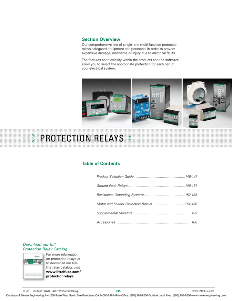 Protection Relays Steven Engineering