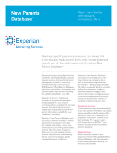 New Parents DatabaseSM