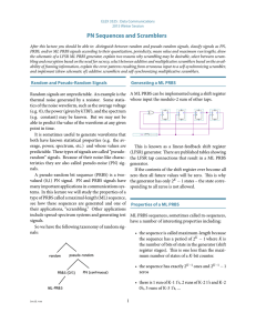 PN Sequences and Scramblers in Data Communications