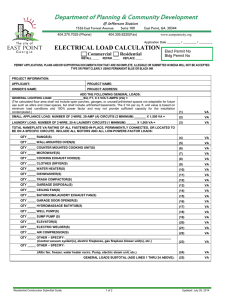 Electrical Load Calculation