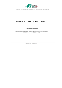 Lead-Acid Battery MSDS: Safety & Handling Guide