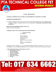 Electrical Engineering N3 Course Information