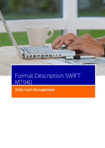 Format Description SWIFT MT940