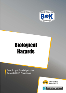 Biological Hazards - The OHS Body of Knowledge