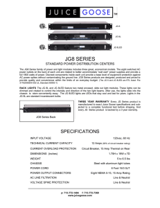 JG 8 Series Datasheet
