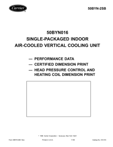 50byn016 single-packaged indoor air