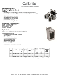 Stainless Steel FDC Single Gang Device Boxes